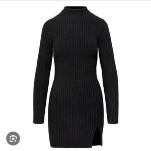 NWT Wilfred Free hush knit station minidress in black, size S